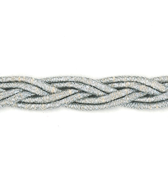Simplicity Metallic Braid Trim 0.19'' Silver