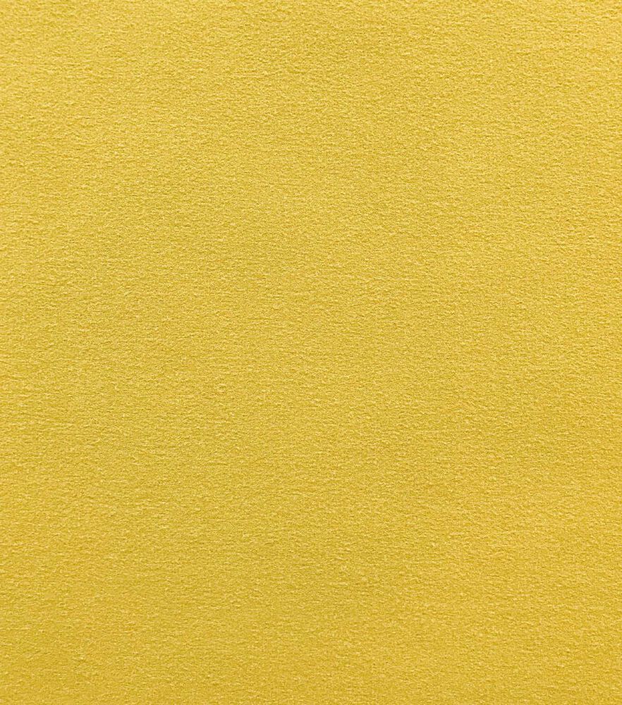Double Brush Polyester Spandex Fabric, Yellow Pan, swatch, image 3