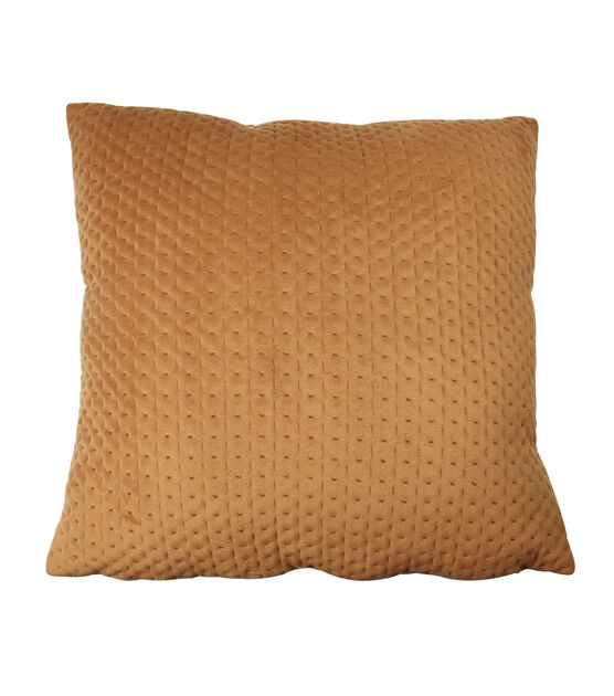Northlight 16" Orange Contemporary Textured Square Throw Pillow