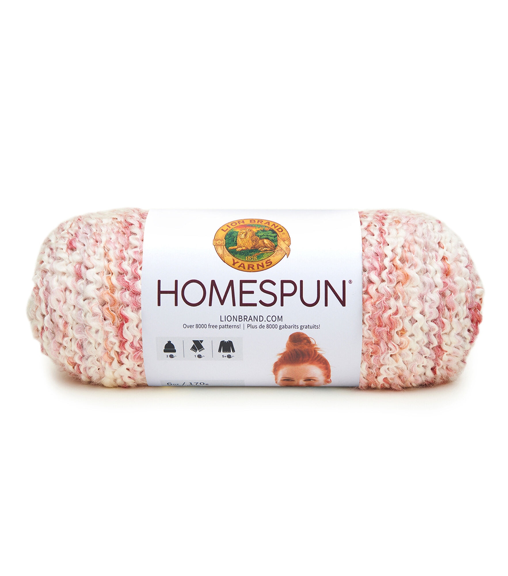 Lion Brand Homespun 185yds Bulky Acrylic Blend Yarn, Parfait, hi-res