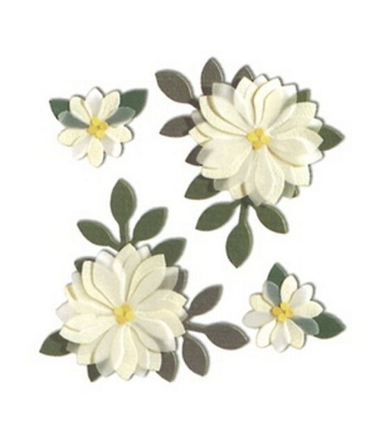 Jolee's Boutique Themed Stickers Vanilla Flowers