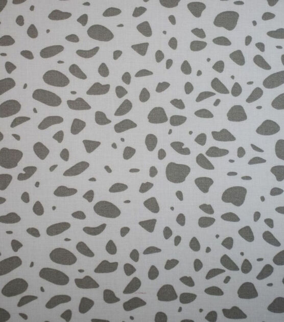 Gray Varying Dots on White Quilt Cotton Fabric by Quilter's Showcase, , hi-res, image 2