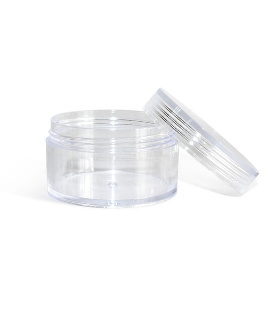 2" Clear Round Plastic Containers With Suction Lids 4pk, , hi-res, image 3