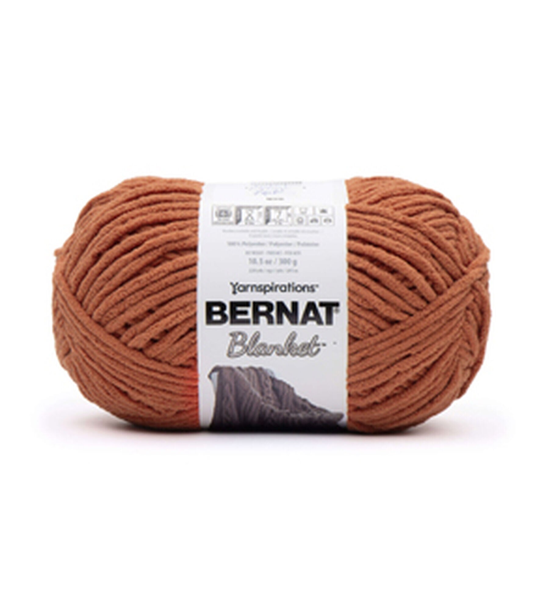 Bernat Big Ball Blanket 220yds Super Bulky Polyester Yarn, Orange Leaf, hi-res