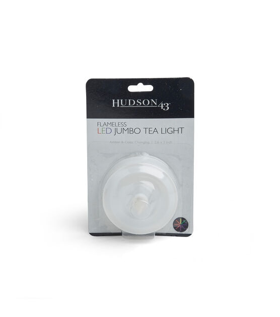 5" x 3" LED White Color Changing Tealight by Hudson 43
