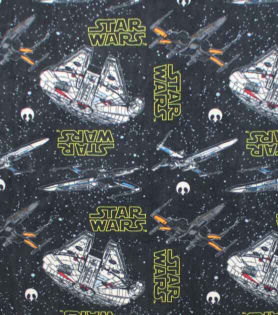 Star Wars Fleece Fabric 58" Ships Black, , hi-res, image 2