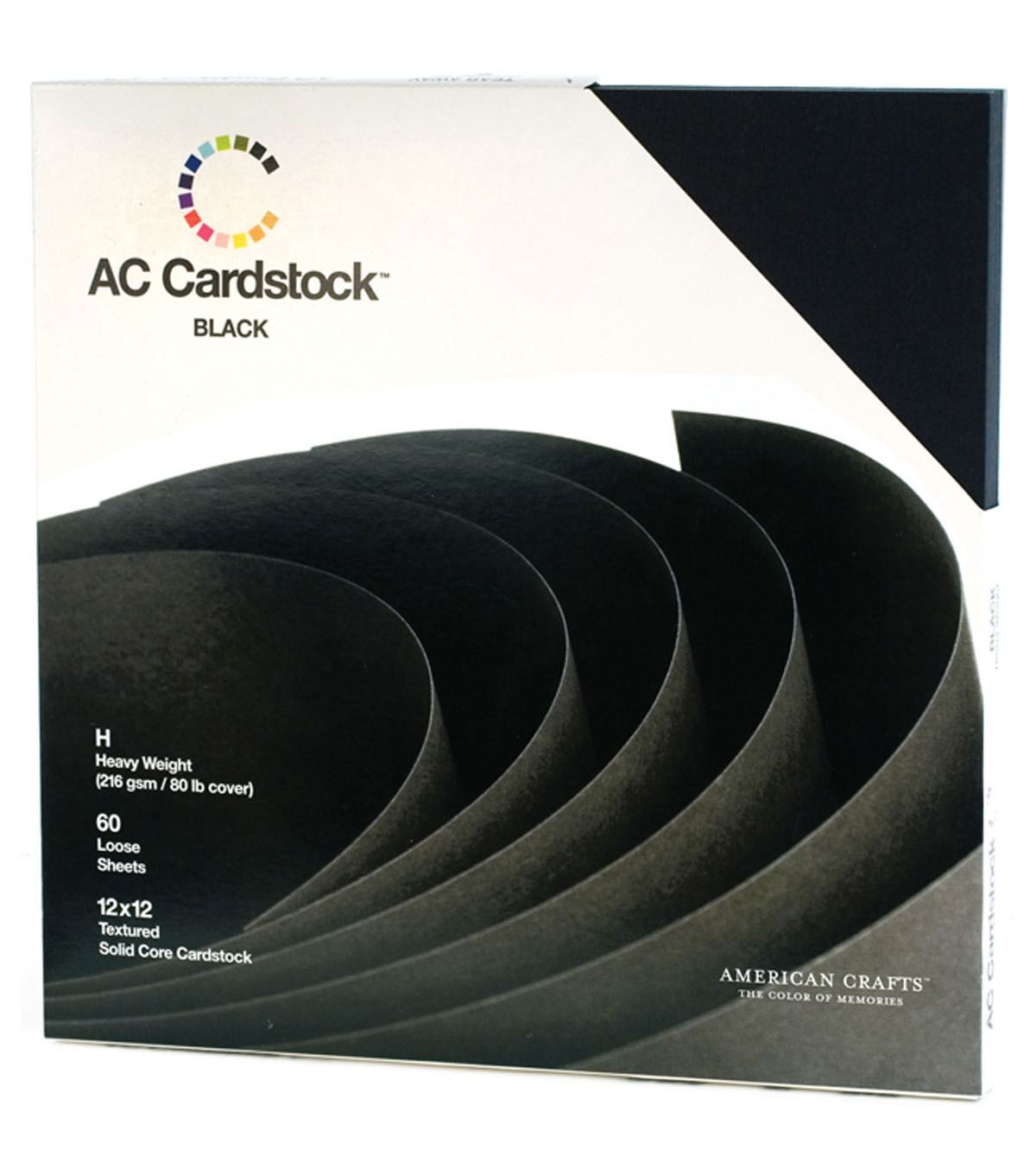 American Crafts 27109106 Smooth Cardstock 12X12-Plum 25 per Pack