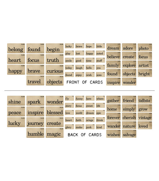 Tim Holtz 45ct Double Sided Flashcards, , hi-res, image 2