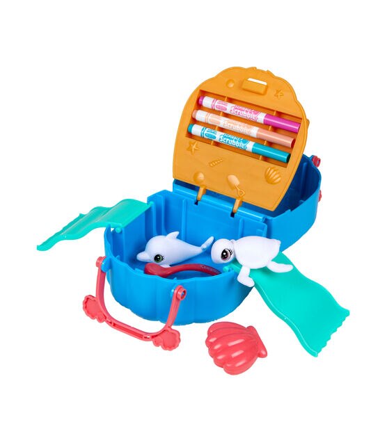 Crayola 10ct Scribble Scrubbie Pets Seashell Splash Play Set, , hi-res, image 5