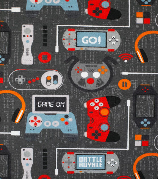 Game On Super Snuggle Flannel Fabric