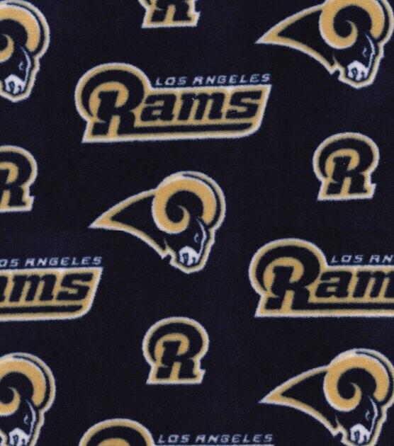Fabric Traditions Los Angeles Rams Fleece Fabric Logo