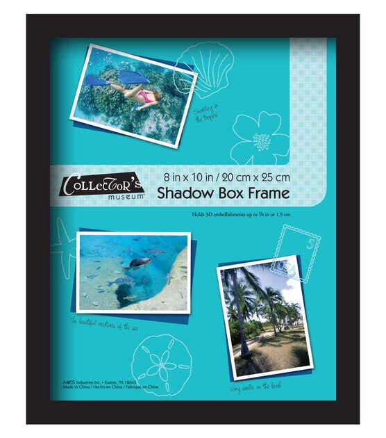Collector's Museum8"x10" Omega Black Shadow Box Frame
