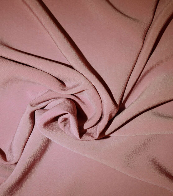 Ash Rose Textured Polyester Crepe Silky Fabric, , hi-res, image 2