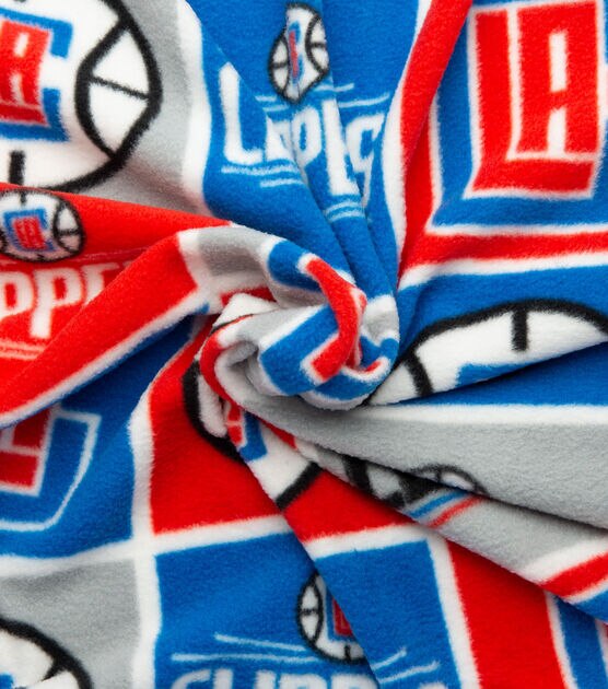 Los Angeles Clippers Fleece Fabric Block, , hi-res, image 5