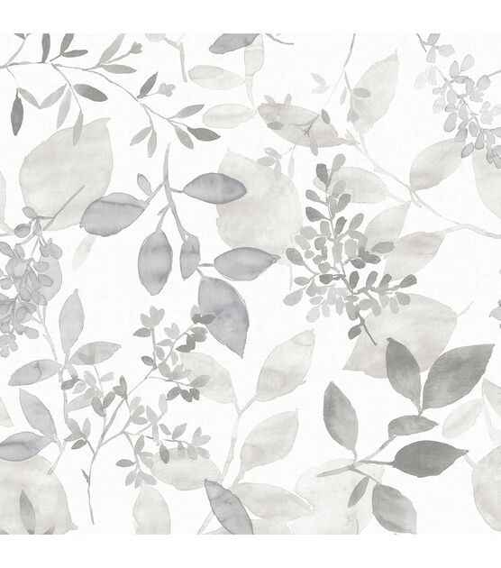 Wallpops Peel & Stick Wallpaper Grey Breezy