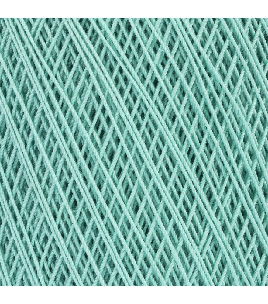 Aunt Lydia's Crochet Size 10 Cotton Thread, Aqua, swatch, image 11