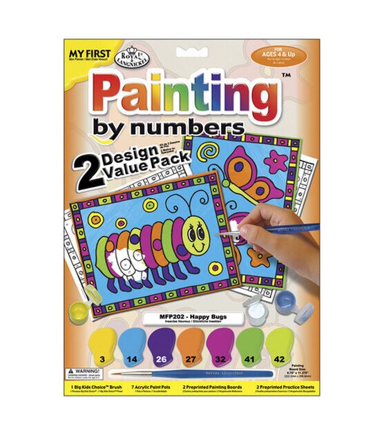 My First Paint By Number Value Kits 2PK Happy Bugs