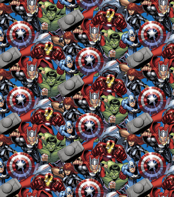 Marvel Avengers Cotton Fabric, , hi-res, image 2