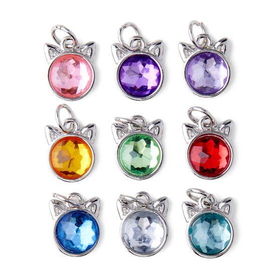 9ct Mini Cat Head Charms by hildie & jo, , hi-res, image 2
