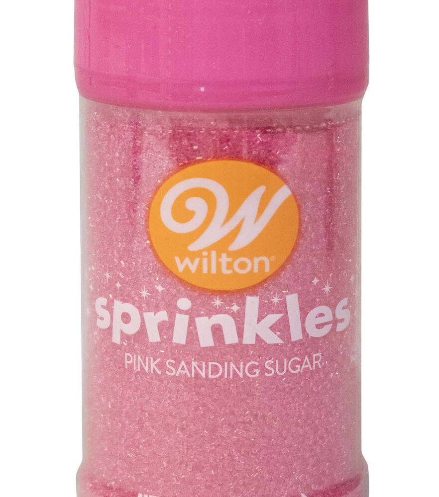 Wilton 3.25 oz Sugar Sprinkles 1PK, Pink, swatch, image 1