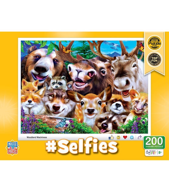 MasterPieces 19" x 14" Selfies Woodland Wackiness Jigsaw Puzzle 200pc
