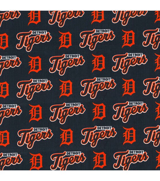 Fabric Traditions Detroit Tigers Cotton Fabric All Over, , hi-res, image 2