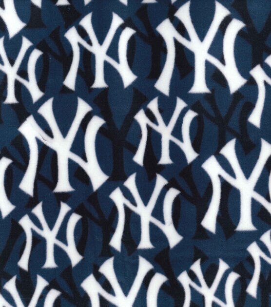 Fabric Traditions MLB Fleece Fabric NY Yankees