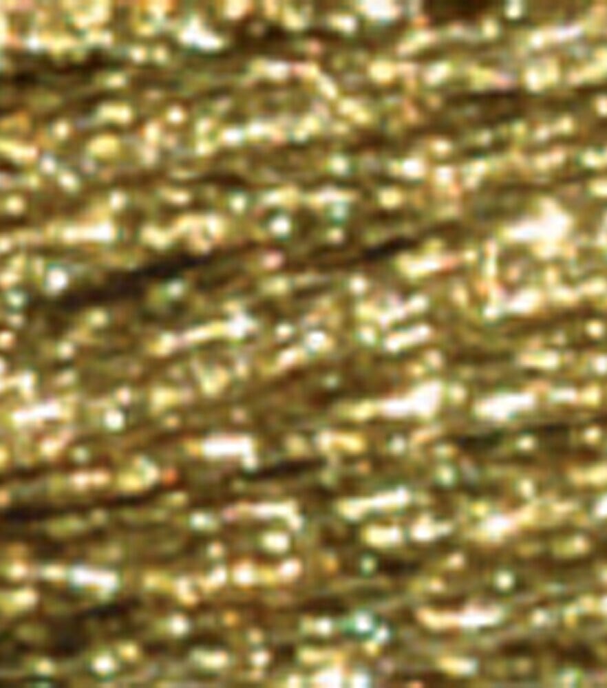 DMC 8.7yd Metallic Embroidery Floss, Gold, swatch, image 10