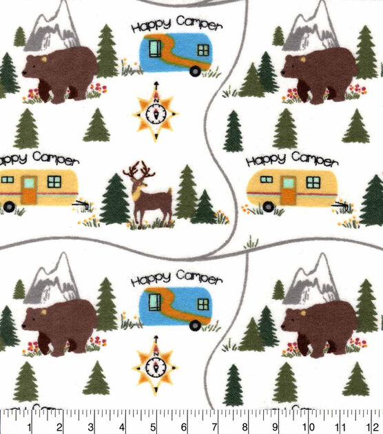 Camping Words Nursery Flannel Fabric, , hi-res, image 2