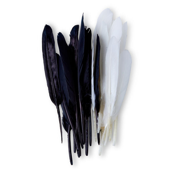POP! Feathers Black and White 24pc, , hi-res, image 2
