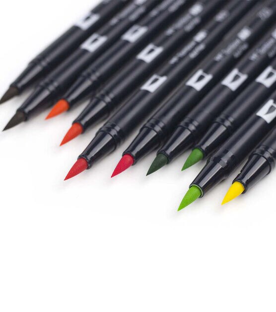 Tombow Dual Brush Pen Set, 10-Colors, Citrus, , hi-res, image 3