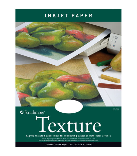 Strathmore Inkjet Paper Texture 8.5"X11" 80lb 25 Sheets