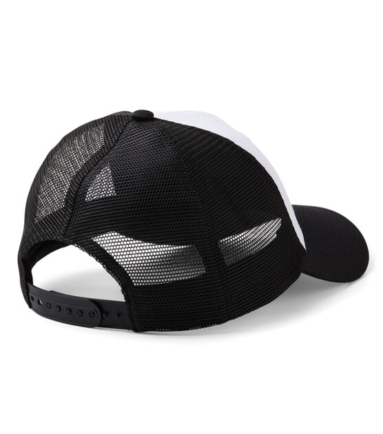 Cricut Black & White Polyester Trucker Hat With Mesh Back, , hi-res, image 2