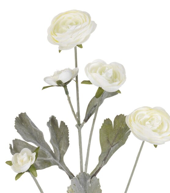 27" Cream Ranunculus Stem by Bloom Room, , hi-res, image 2