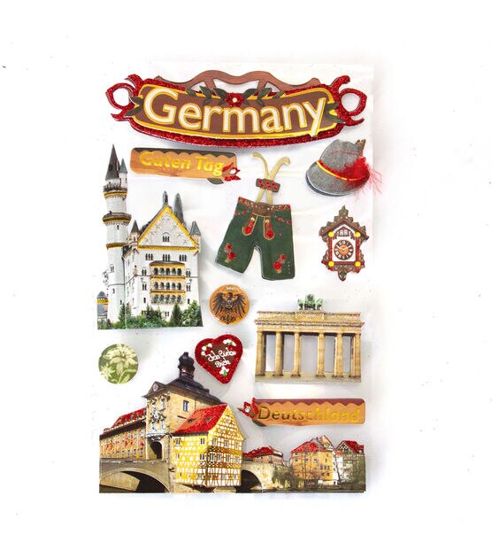 Paper House 3D Sticker Germany
