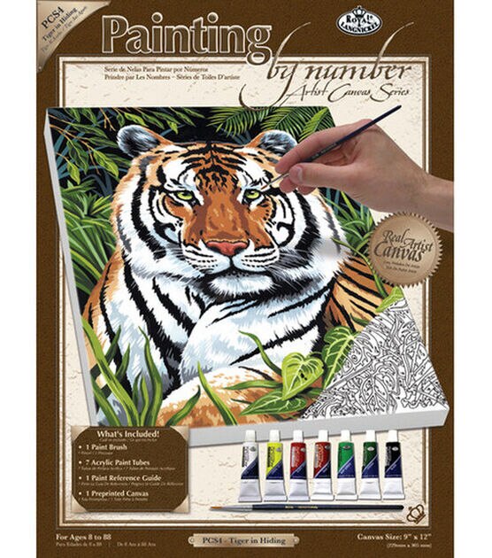 Royal Langnickel Paint By Number Kits Tiger In Hiding