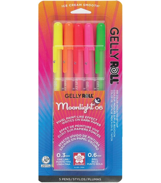 Gelly Roll Moonlight 06 Pens Vibrant 5 pack, , hi-res, image 1