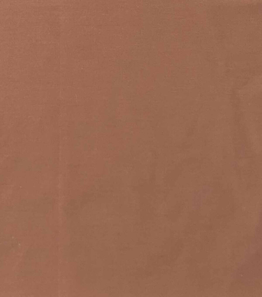 Symphony Broadcloth Polyester Blend Fabric  Solids, Brown, swatch