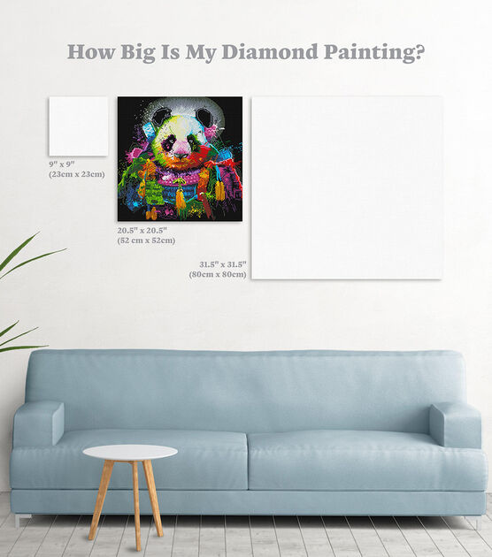 Diamond Art Club 20.5" x 20.5" Panda Samurai Painting Kit, , hi-res, image 4