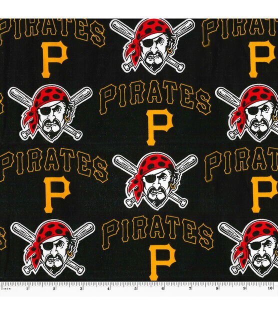 Fabric Traditions Pittsburgh Pirates Cotton Fabric Mascot