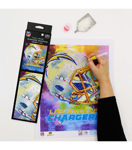 Sporticulture 10 x 12.5 NFL Los Angeles Chargers Diamond Painting Kit