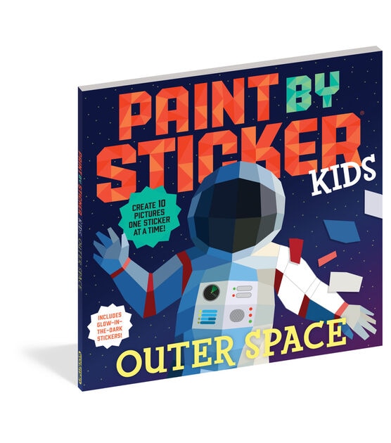 Workman Publishing Outer Space Paint By Sticker Book