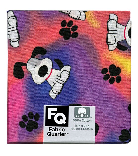 Assorted Dog 1 Piece Cotton Fabric Quarter, , hi-res, image 2