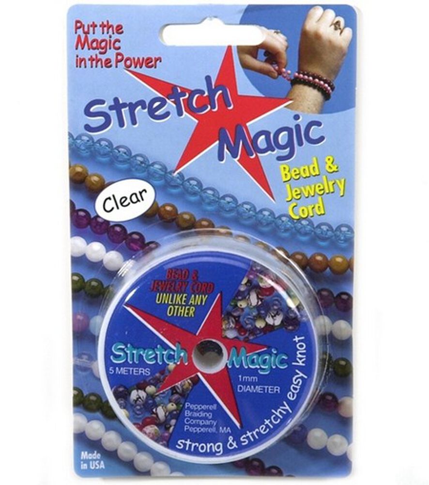 Stretch Magic .5mm Bead & Jewelry Cord 10 Meters , Clear, swatch