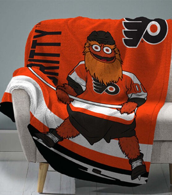 Uncanny Brands Philadelphia Flyers Gritty 60” x 80” Plush Blanket, , hi-res, image 2