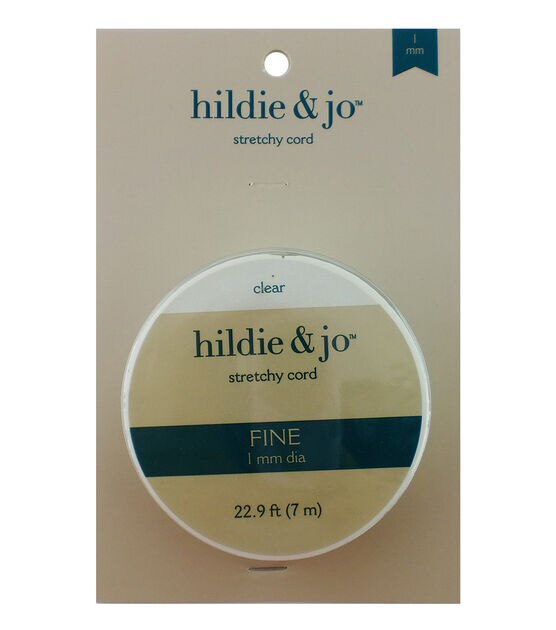 30' Clear Stretchy Cord by hildie & jo