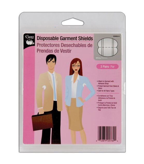 Dritz Disposable Garment Shields White 3pair