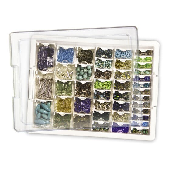14" x 10.5" Assorted Container Bead Tray by hildie & jo
