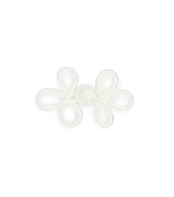 Dritz 3" Frog Closure Set, White, , hi-res, image 2