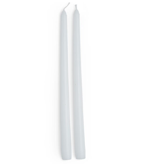 12" White Taper Candles 2pk by Hudson 43, , hi-res, image 2